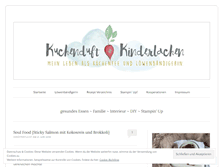 Tablet Screenshot of kuchenduftundkinderlachen.com
